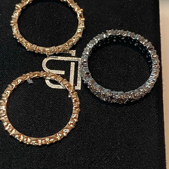 Bomb Party Ring 9 Hustle And Heart Luxe Band Smokey Topaz Brown Tourmaline W/CZ - Picture 6 of 7